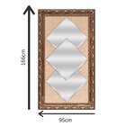 Quadro Bassano Com 3 Espelhos De 50x50cm Bs03 Bw Quadros Marr