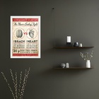 Quadro Batalha Cérebro X Coração 45x34cm - Com Vidro Moldura:
