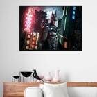 Quadro Batman Luzes Da Cidade 24x18cm - Com Vidro Moldura:mad