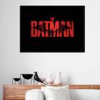 Quadro Batman Preto E Vermelho 45x34cm - Com Vidro Moldura:ma