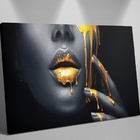 Quadro Batom De Ouro - 1 Tela