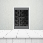 Quadro Bauhaus Grey And Black Minimalist Poster 24x18cm - Com