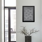 Quadro Bauhaus Grey - Inverted Circles 45x34cm Moldura Preta
