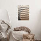 Quadro Bauhaus Marrom E Preto - Solar Mesh 33x24cm Moldura Br