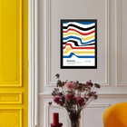 Quadro Bauhaus Multicolor Abstract Poster - Flag 24x18cm Mold
