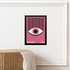 Quadro Bauhaus Pink Poster - Awakeful Lashes 33x24cm - Com Vi