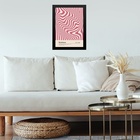 Quadro Bauhaus Pink Poster - Hypnotic Silk 24x18cm Moldura Br