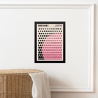 Quadro Bauhaus Pink Vintage - Solar Mesh 24x18cm - Com Vidro