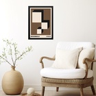 Quadro Bauhaus Poster - Descending Blocks 33x24cm Moldura Bra