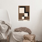 Quadro Bauhaus Poster - Descending Blocks 33x24cm Moldura Bra