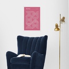 Quadro Bauhaus Poster - Inverted Circles Pink 24x18cm - Com V