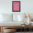 Quadro Bauhaus Poster - Inverted Circles Pink 33x24cm Moldura