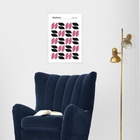 Quadro Bauhaus Poster - Minimalist Tears Pink 33x24cm - Com V