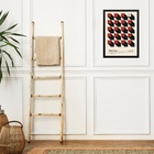 Quadro Bauhaus Red Geometric Poster - Cubic Perspective 24x18