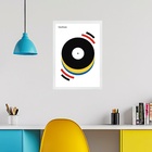 Quadro Bauhaus Vintage Multicolor - Musical Happiness 33x24cm