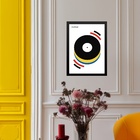 Quadro Bauhaus Vintage Multicolor - Musical Happiness 45x34cm