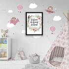 Quadro Be Brave, Be Honest, Be Kind 45x34cm - Com Vidro Moldu