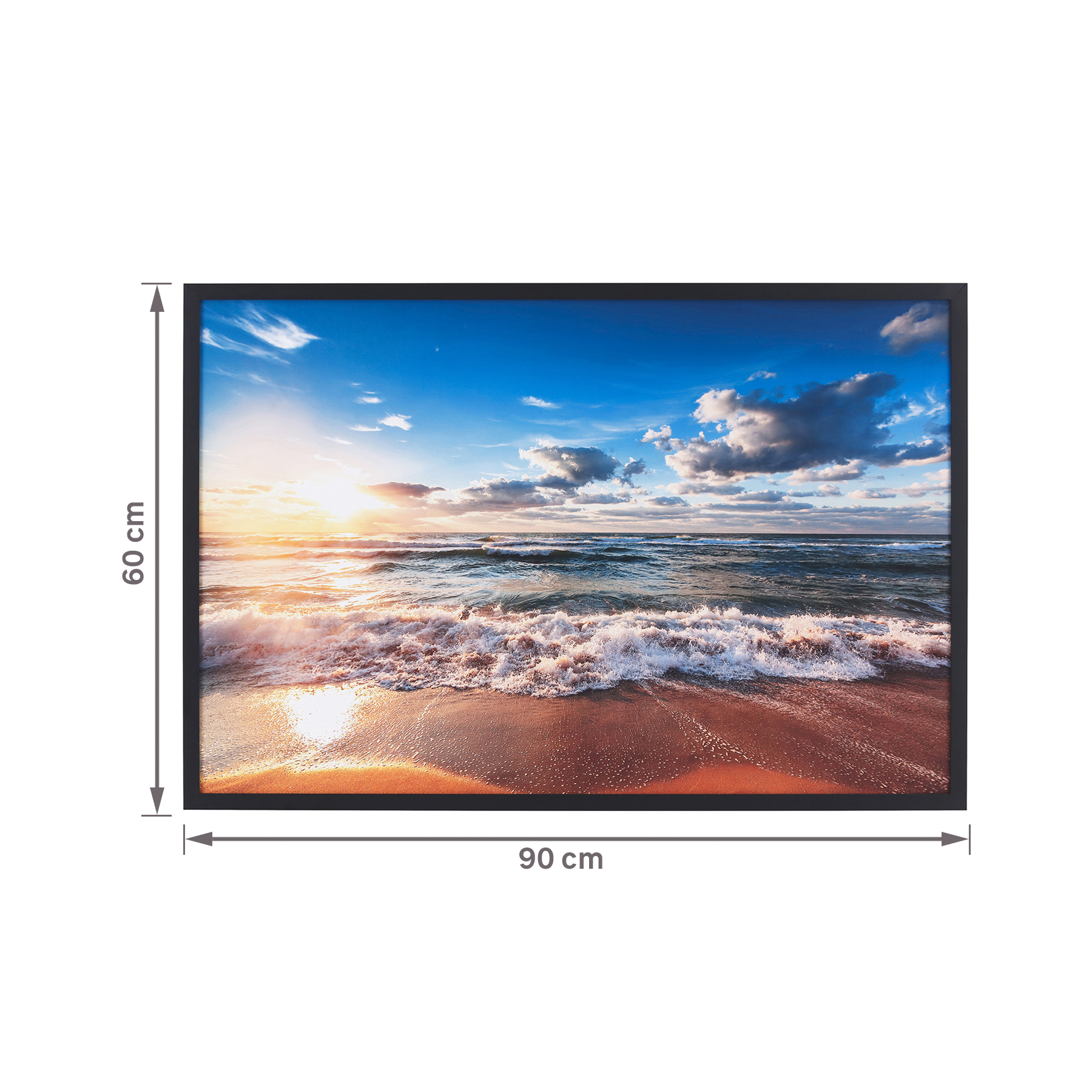 Quadro Beach Azul 90x60cm Arte Própria | Leroy Merlin