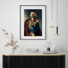 Quadro Beagle Majestade - 60x48cm Moldura:madeira Preta