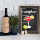 Quadro Bebida Cosmopolitan 22x32cm Moldura Marrom