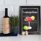 Quadro Bebida Cosmopolitan 33x43cm Moldura Preta