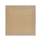 Quadro Beija Flor Cinza com Vidro 30x30cm Arte Própria