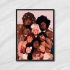 Quadro Beleza Humana 24x18cm Moldura:madeira Preta