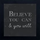 Quadro Believe 24x24cm