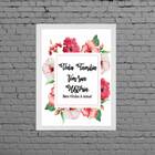 Quadro Bem Vindos A Nossa Família 45x34cm Moldura:madeira Pre