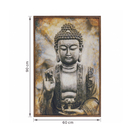 Quadro Benção Marrom com Vidro 60x90cm Arte Própria