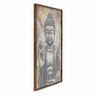 Quadro Benção Marrom com Vidro 60x90cm Arte Própria