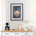 Quadro Bicicleta Cidade - 60x48cm Moldura Branca