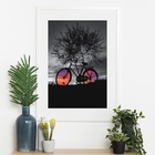 Quadro Bicicleta Paisagem - 60x48cm Moldura Preta