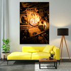 Quadro Bitcoin Fire -- Br Artes