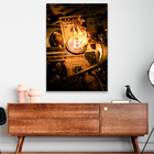 Quadro Bitcoin Fire -- Br Artes