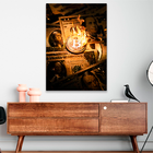 Quadro Bitcoin Fire -- Br Artes