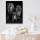 Quadro Black And White Family -- Br Artes Médio 84x54