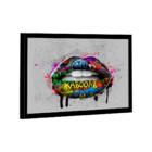 Quadro Boca Grafite -- Br Artes