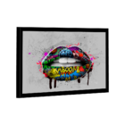 Quadro Boca Grafite -- Br Artes