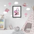 Quadro Bolsas Com Sapato 33x24cm - Com Vidro Moldura:madeira