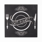 Quadro Bon Appetit - Preto