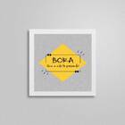 Quadro Bora Que A Vida Tá Passando 20x20cm Moldura:madeira Pr