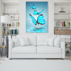 Quadro Borboletas Azuis