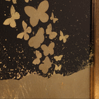 Quadro Borboletas Bronze com Vidro 70x100cm Arte Própria