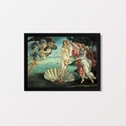 Quadro Botticelli The Birth Of venus 24x18cm Moldura:madeira