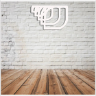 Quadro Branco Abstratos Para Casa Mdf Laminado