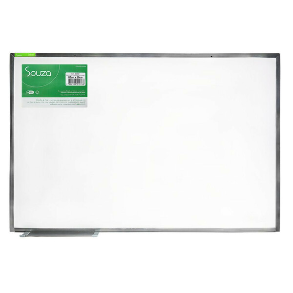 Quadro Branco Aluminio Escritório Escolar Pequeno 80cm X 60cm