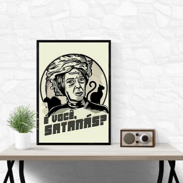 Quadro Bruxa Do 71- Chaves 33x24cm Moldura Preta