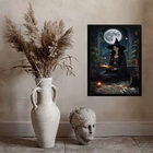 Quadro Bruxa Vidente - Tarot 45x34cm - Com Vidro Moldura:made