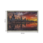 Quadro Budas Dourado com Vidro 40x60cm Arte Própria